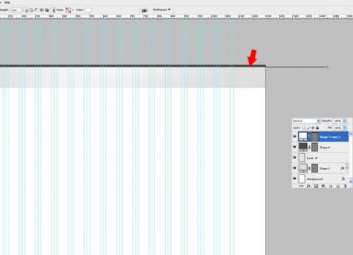 طراحی وبسایت در فتوشاپ از صفر